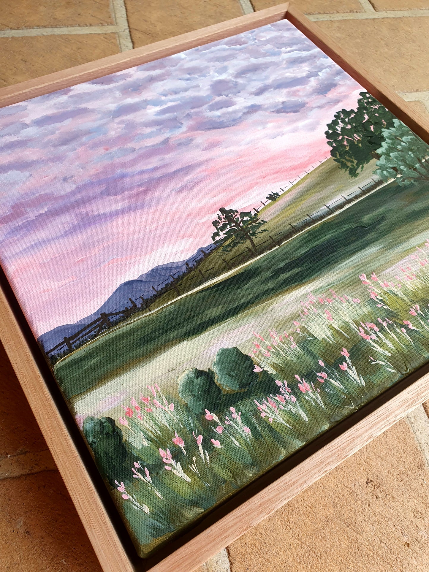 'Our View' cotton rag print