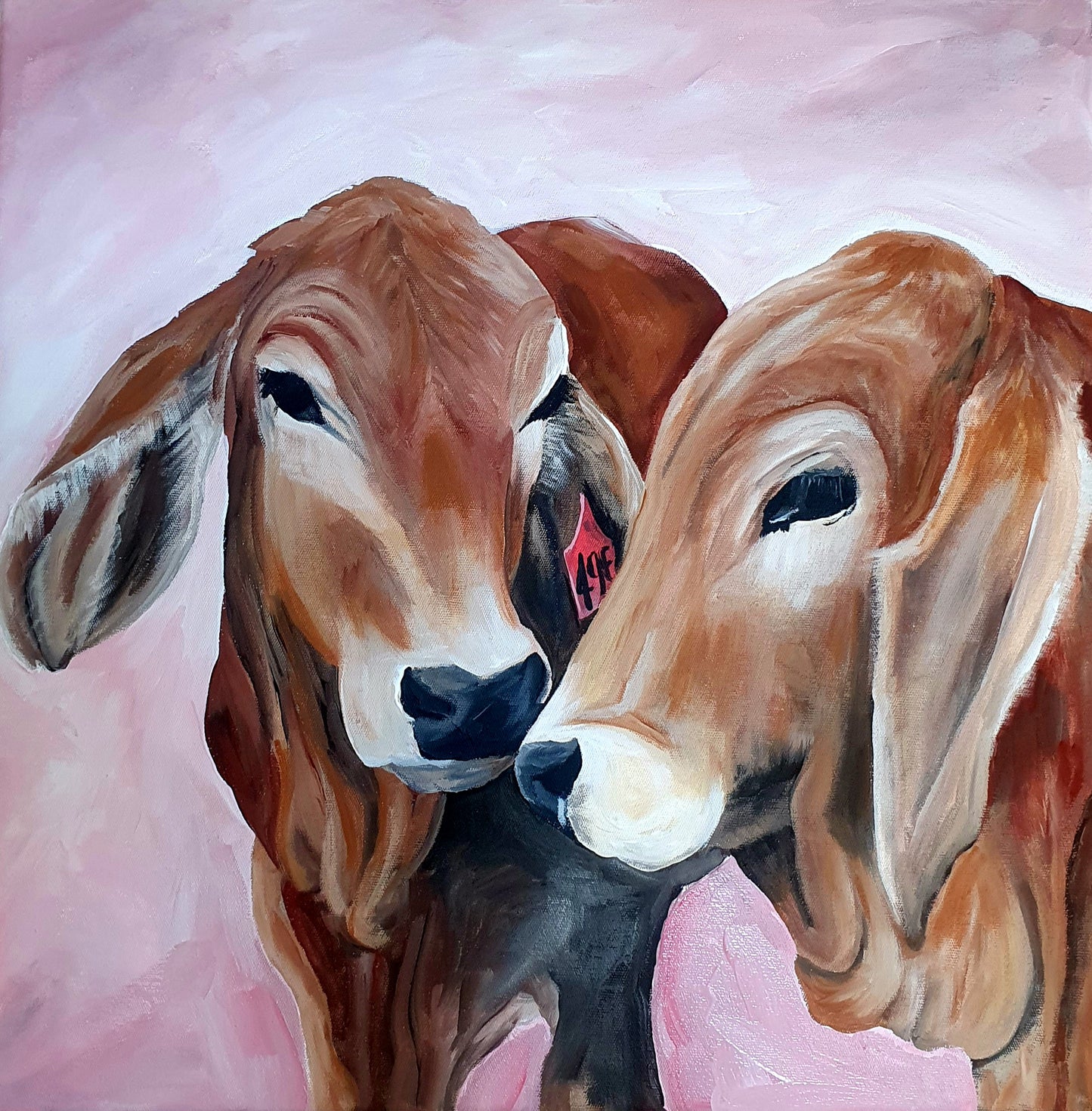 "Chit Chat" (53x53cm)