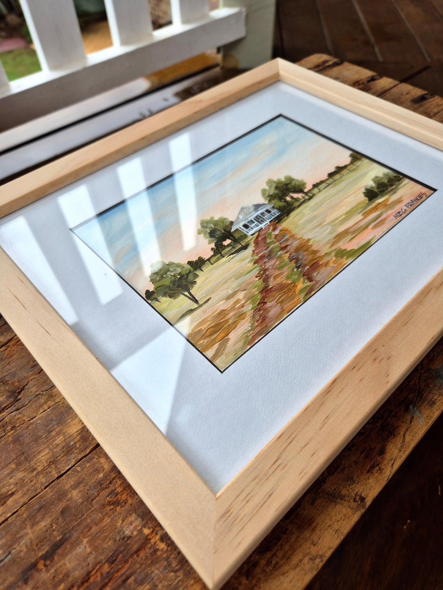 Light oak framed mini 1