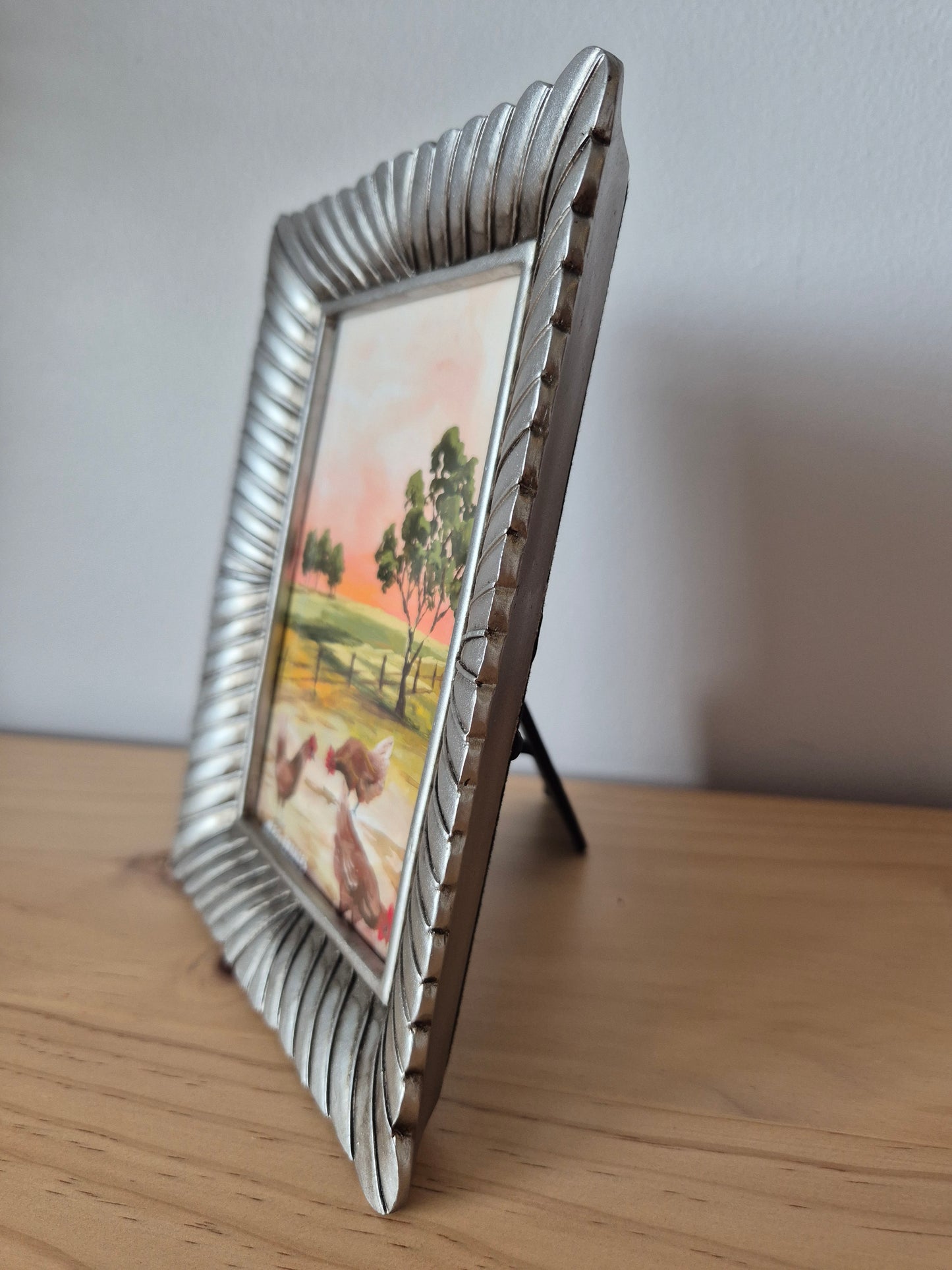 Pewter framed mini rectangle