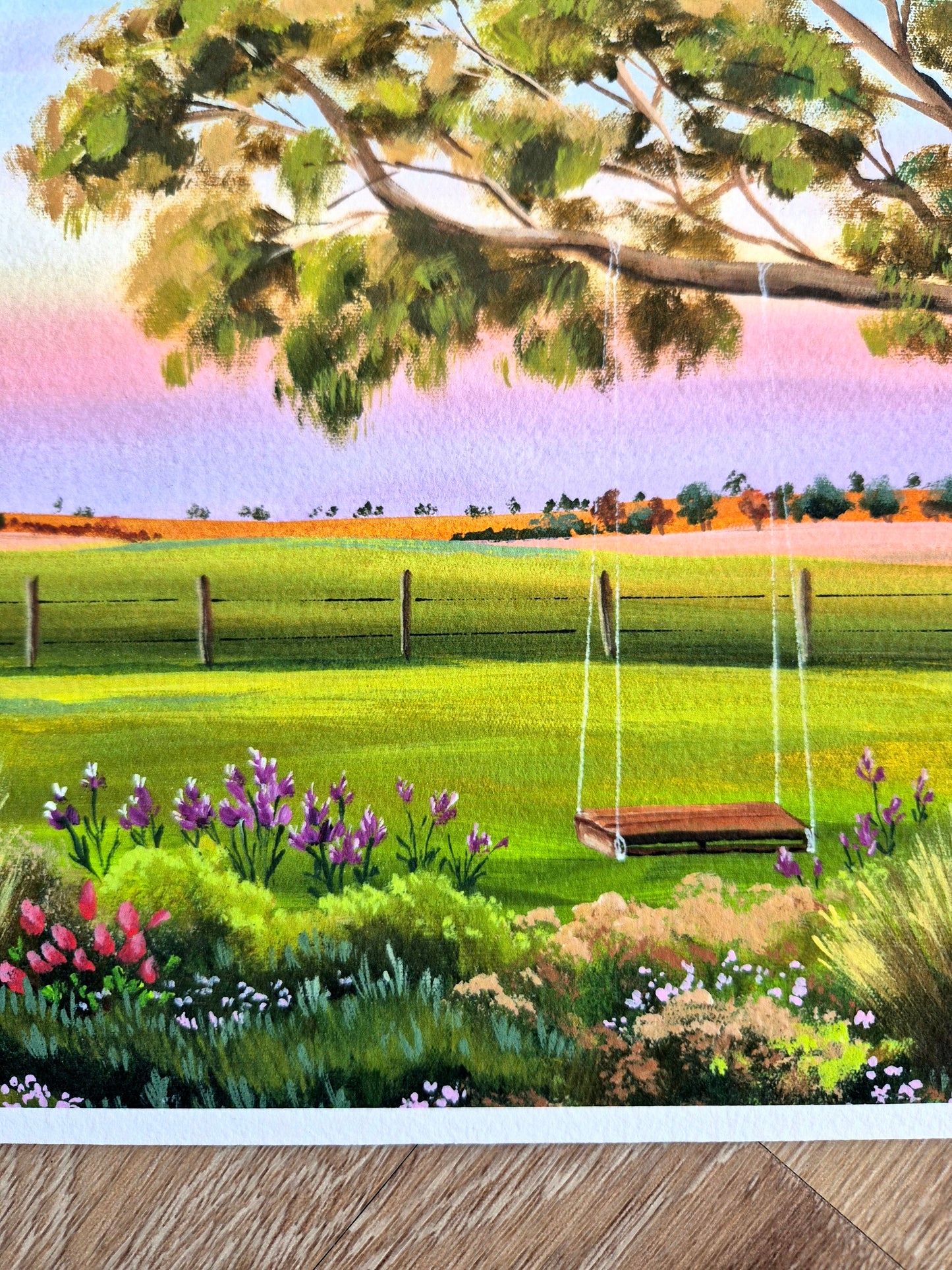 'Swing with a View' print