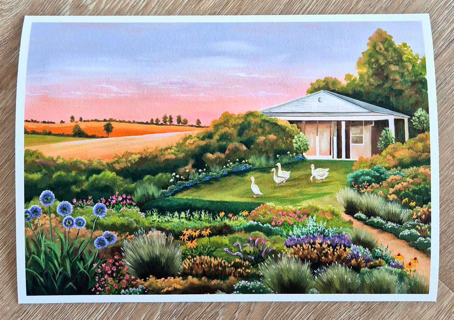 'My Country Garden' print