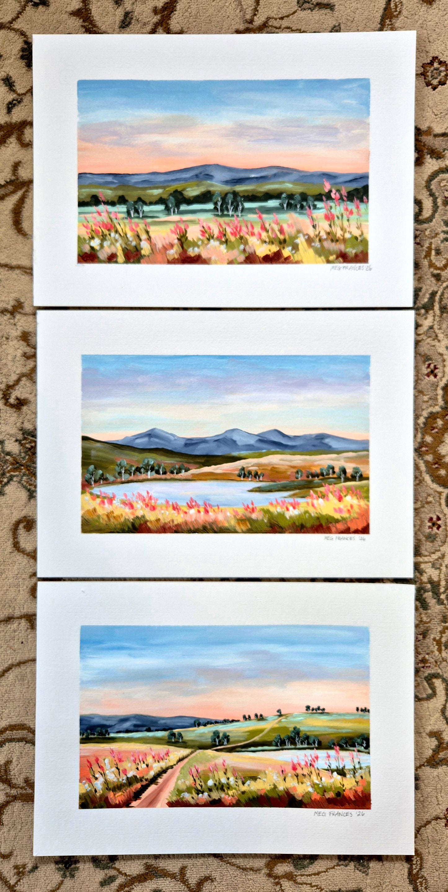 "Love for the Land 1" A3 Original on paper (framed)