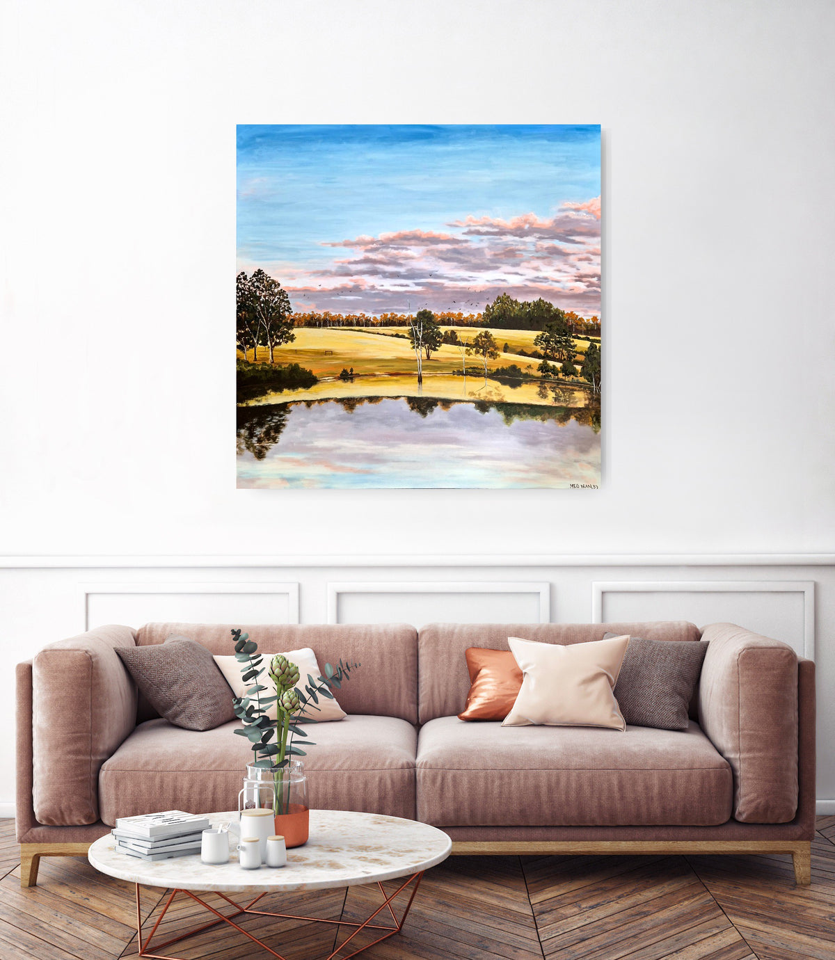"Afternoon Skies" 120x120cm