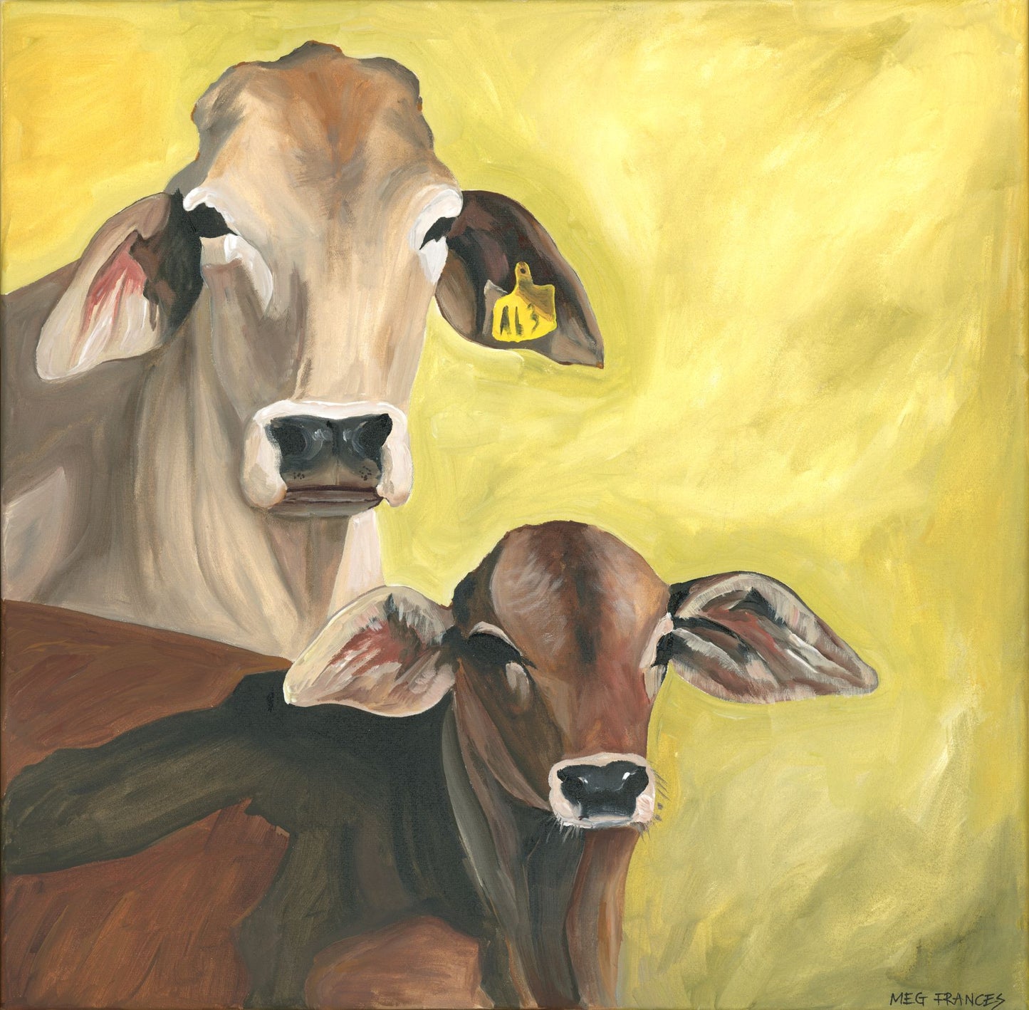 'Bonding' cotton rag print