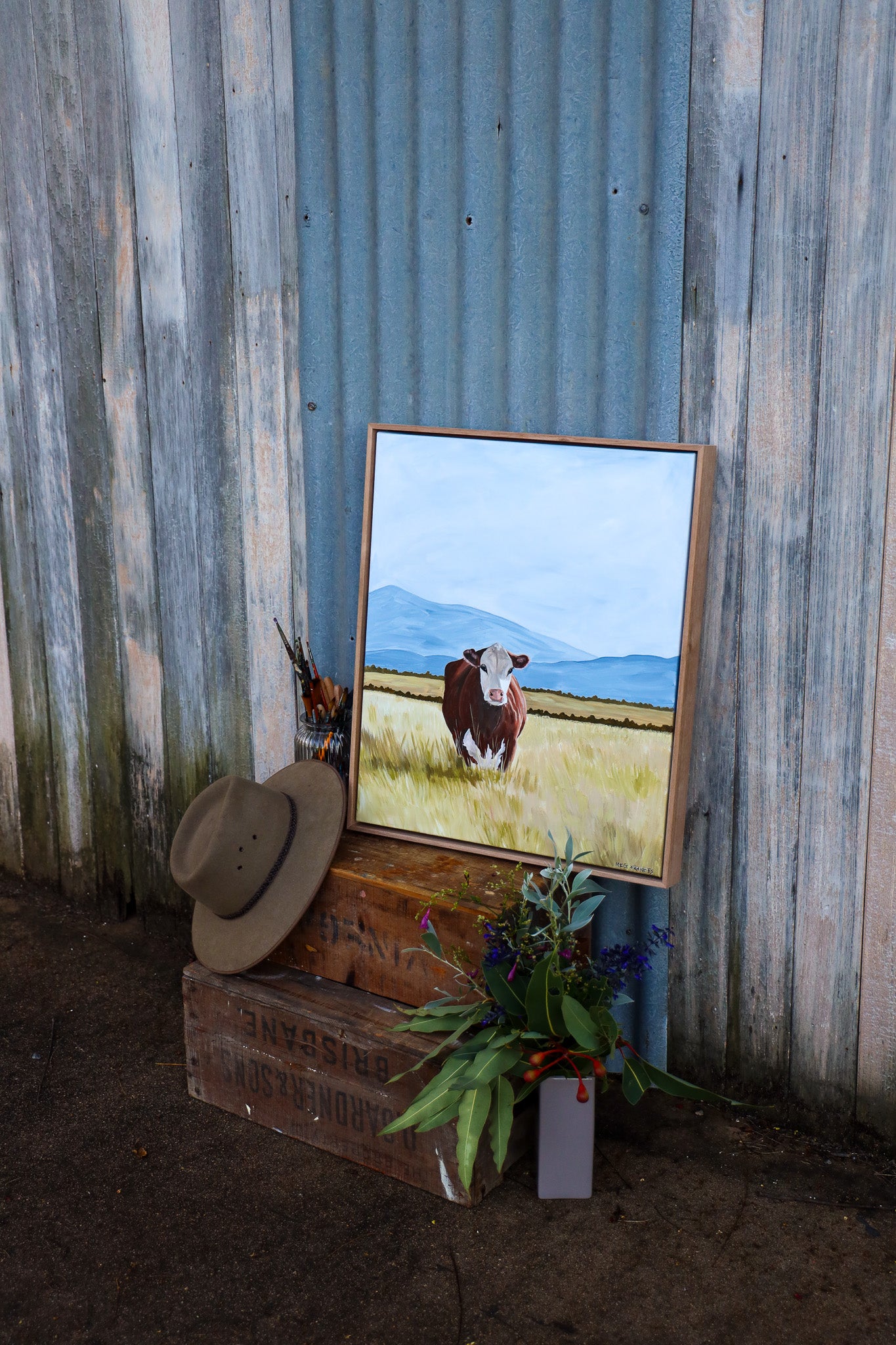 'Sticky Beak' cotton rag paper print