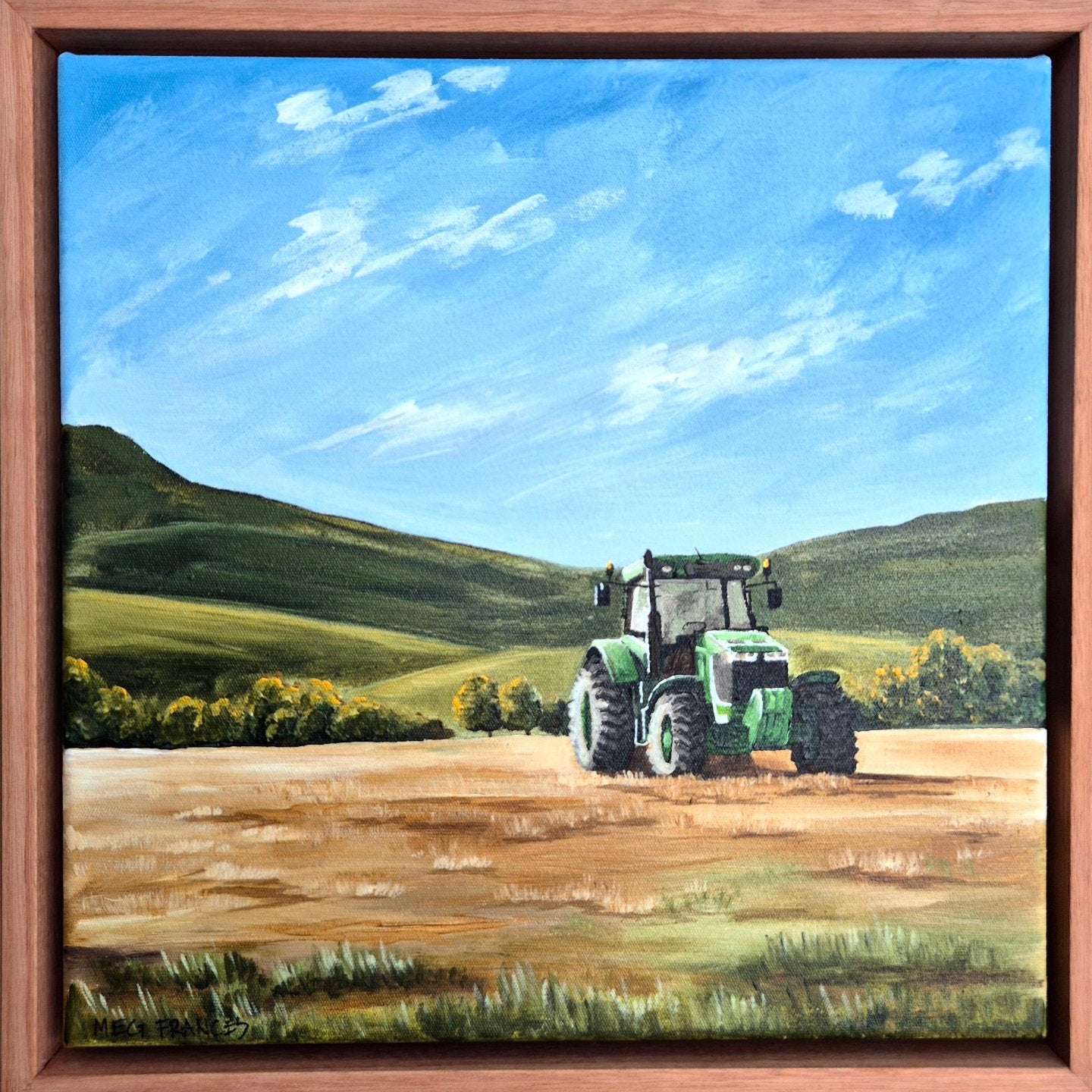 'Packed Lunch' cotton rag print