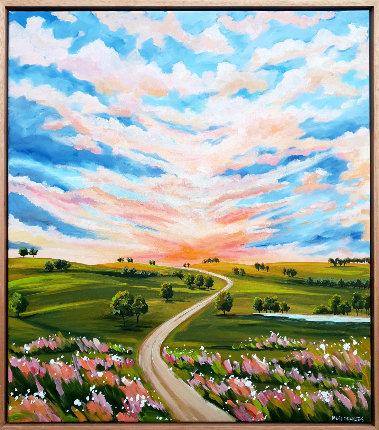 Backroad Sunset 61x69cm