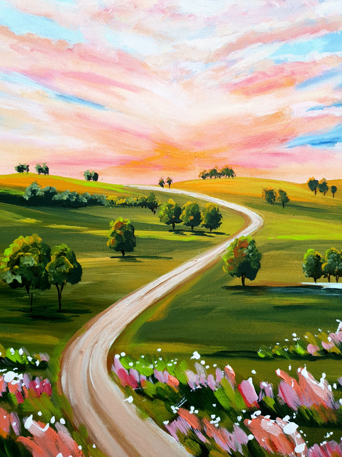 Backroad Sunset 61x69cm