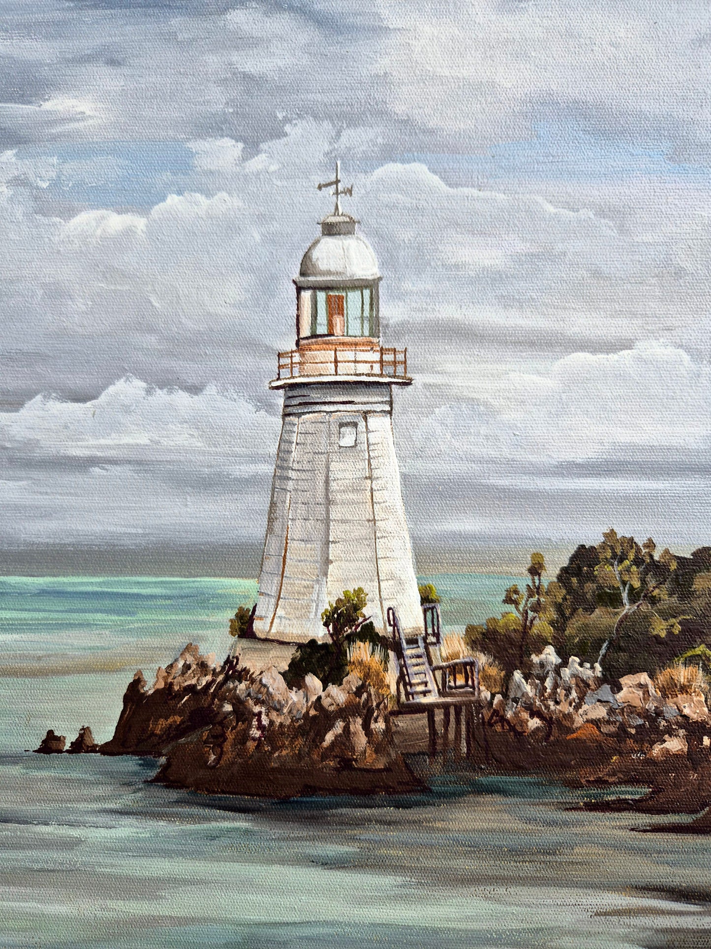 The Hell's Gates Lighthouse TASMANIA 43x43cm