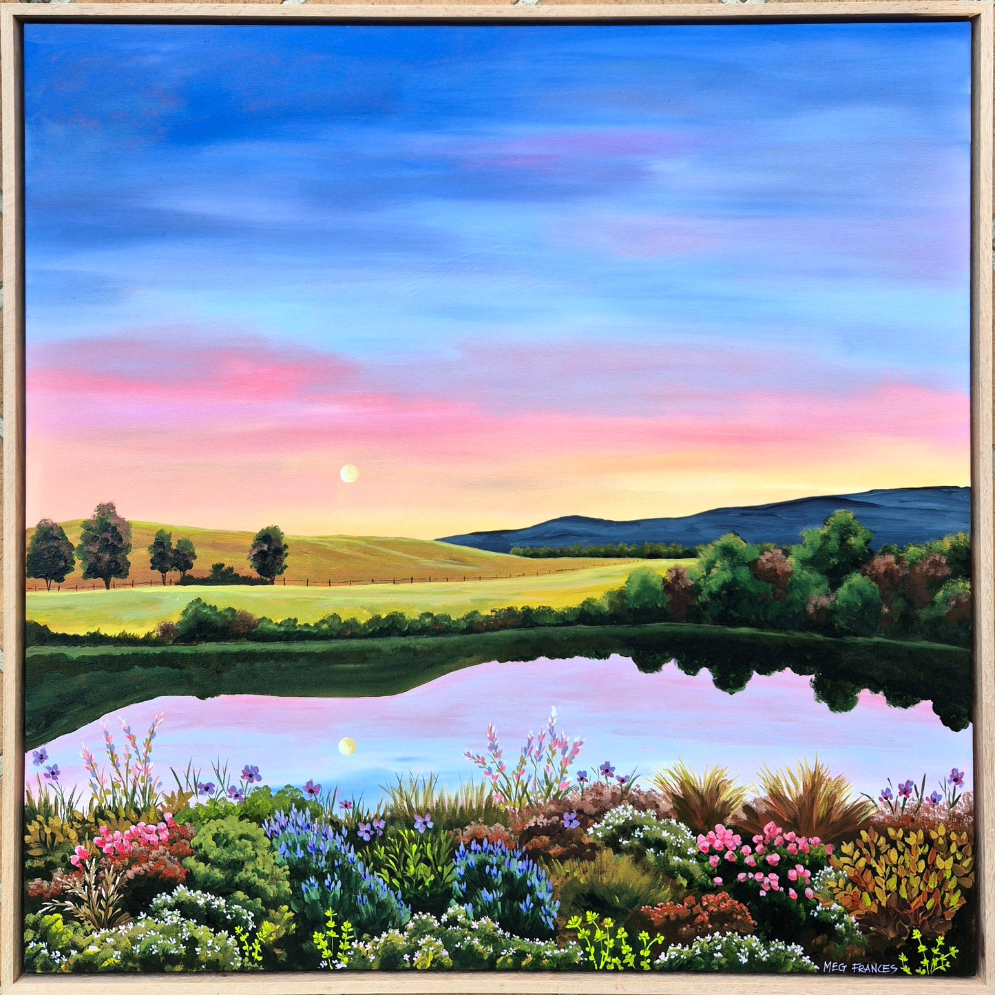 "A Tranquil Evening" 79x79cm