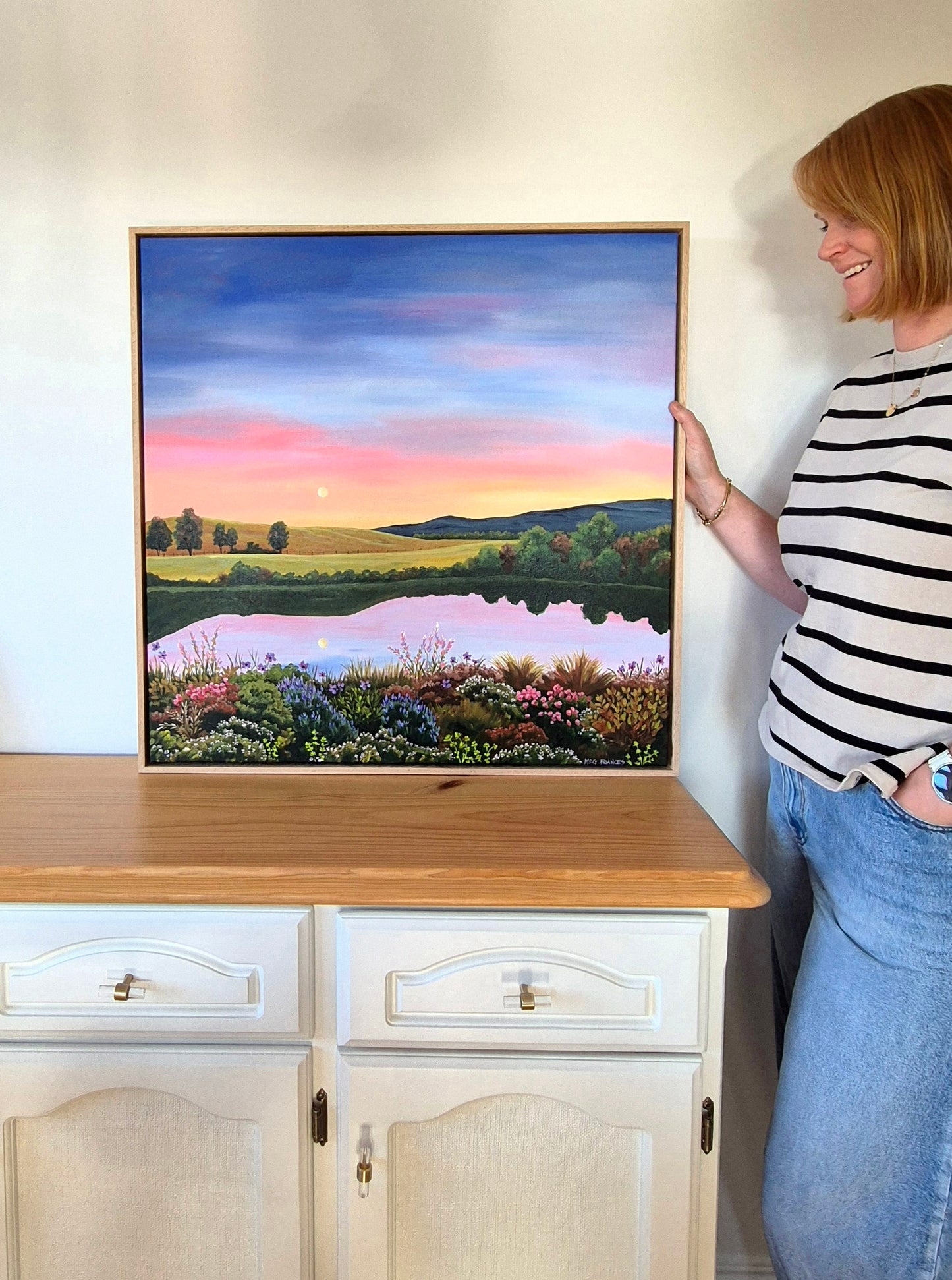 "A Tranquil Evening" 79x79cm
