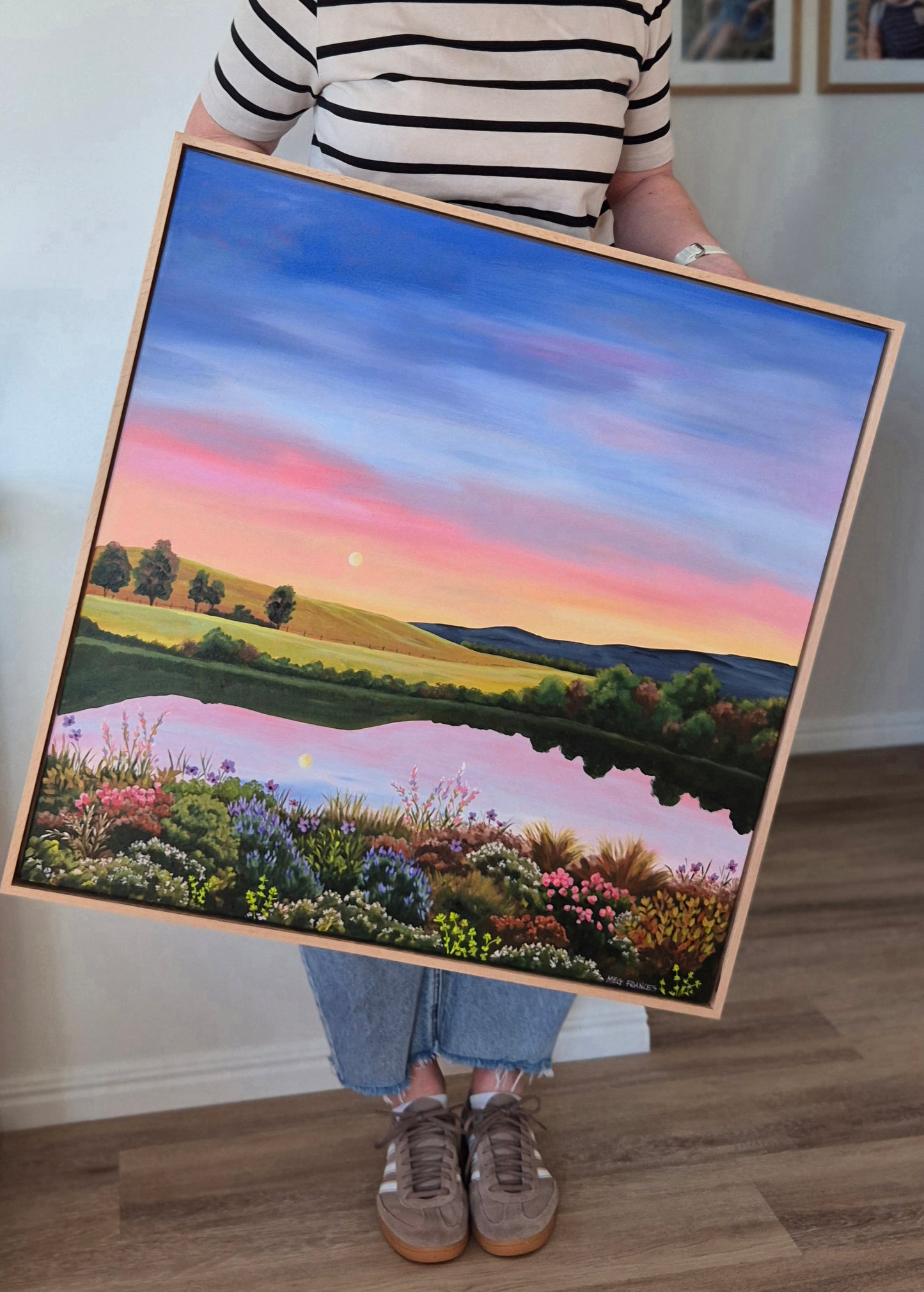 "A Tranquil Evening" 79x79cm