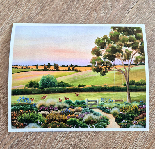 'At the Bottom of the Garden' print