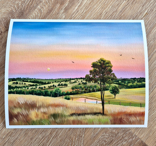 "Twilight Glow' print