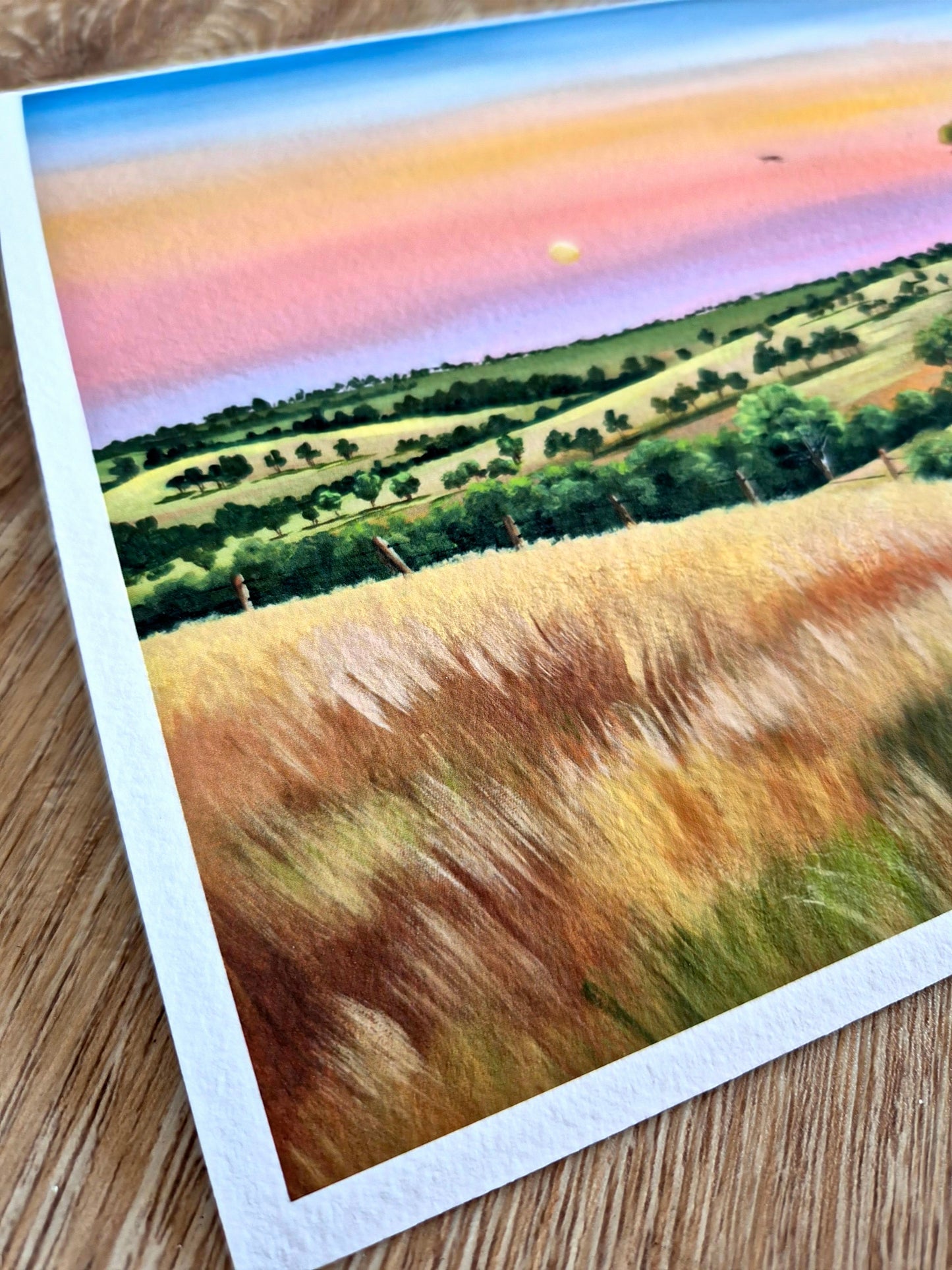 "Twilight Glow' print