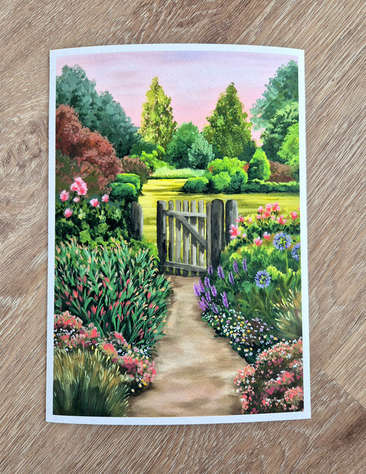 'The Garden Gate' print
