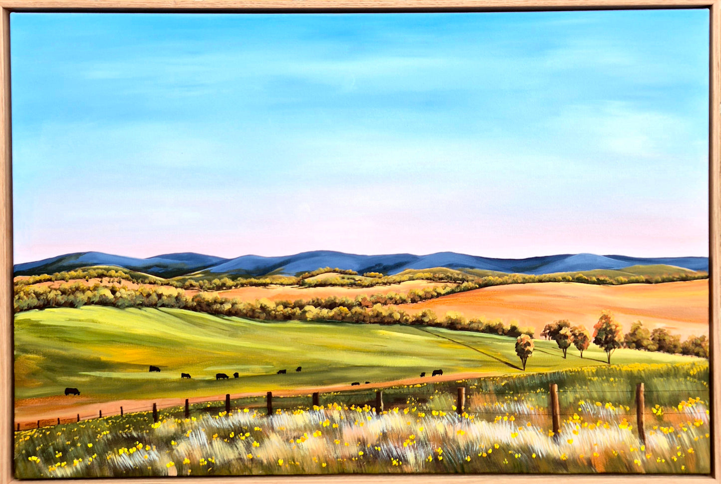 "Golden Hills" 93x63cm