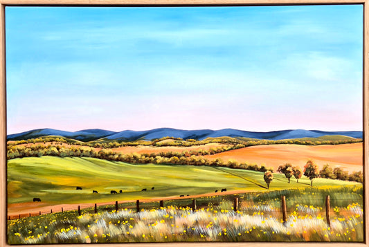 "Golden Hills" 93x63cm