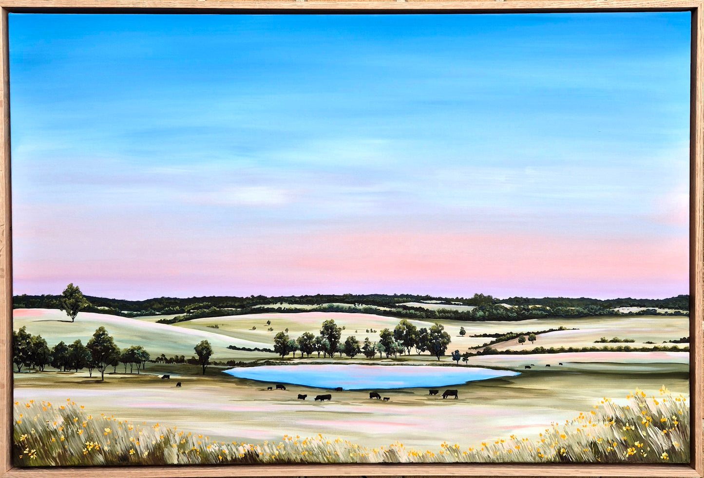 "Valley Views" 93x63cm
