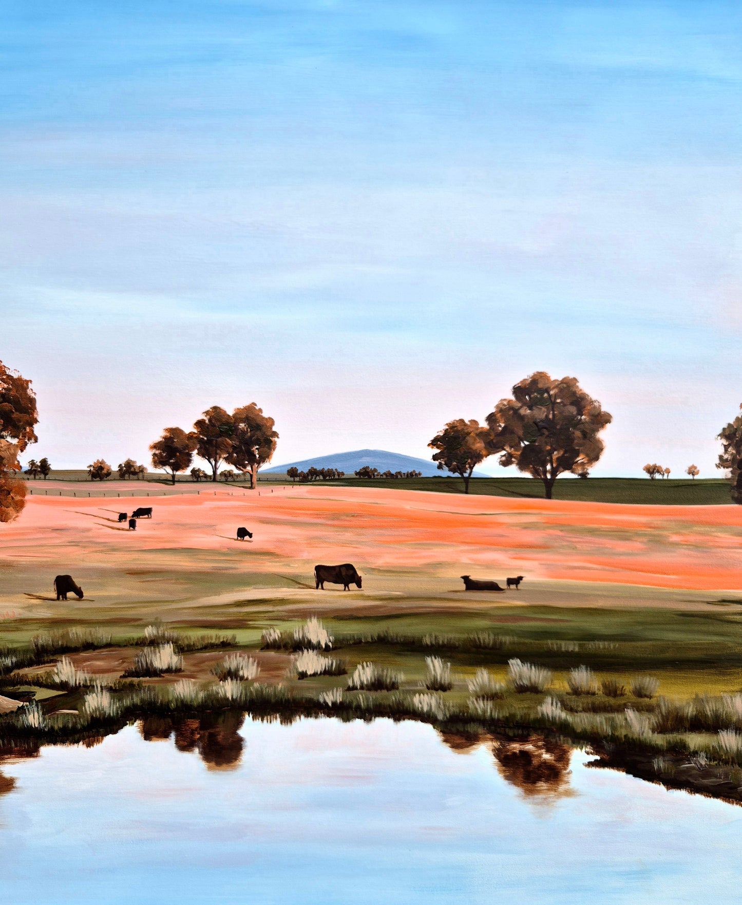 "Sunset on the Hills" 103x79cm