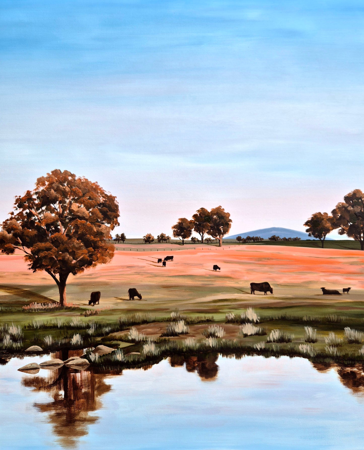 "Sunset on the Hills" 103x79cm