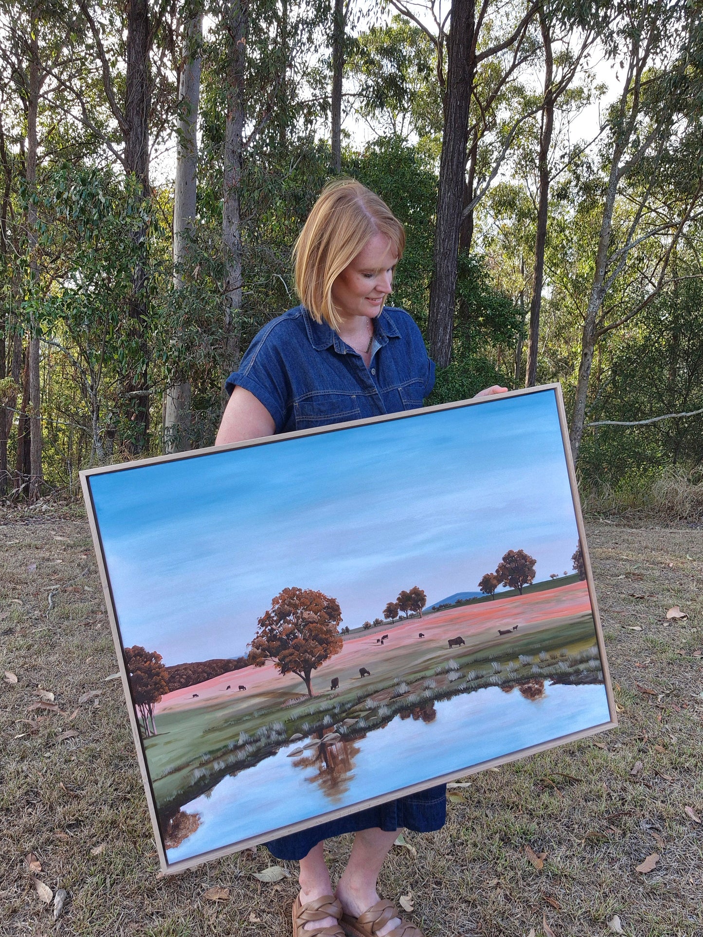 "Sunset on the Hills" 103x79cm