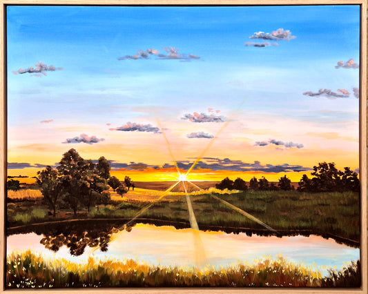 "Drenched in Gold" 79x64cm