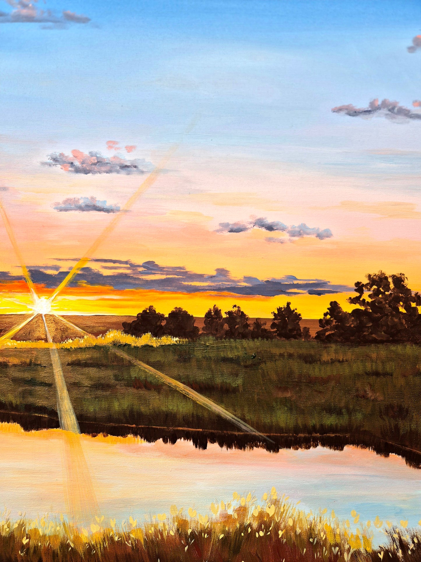 "Drenched in Gold" 79x64cm