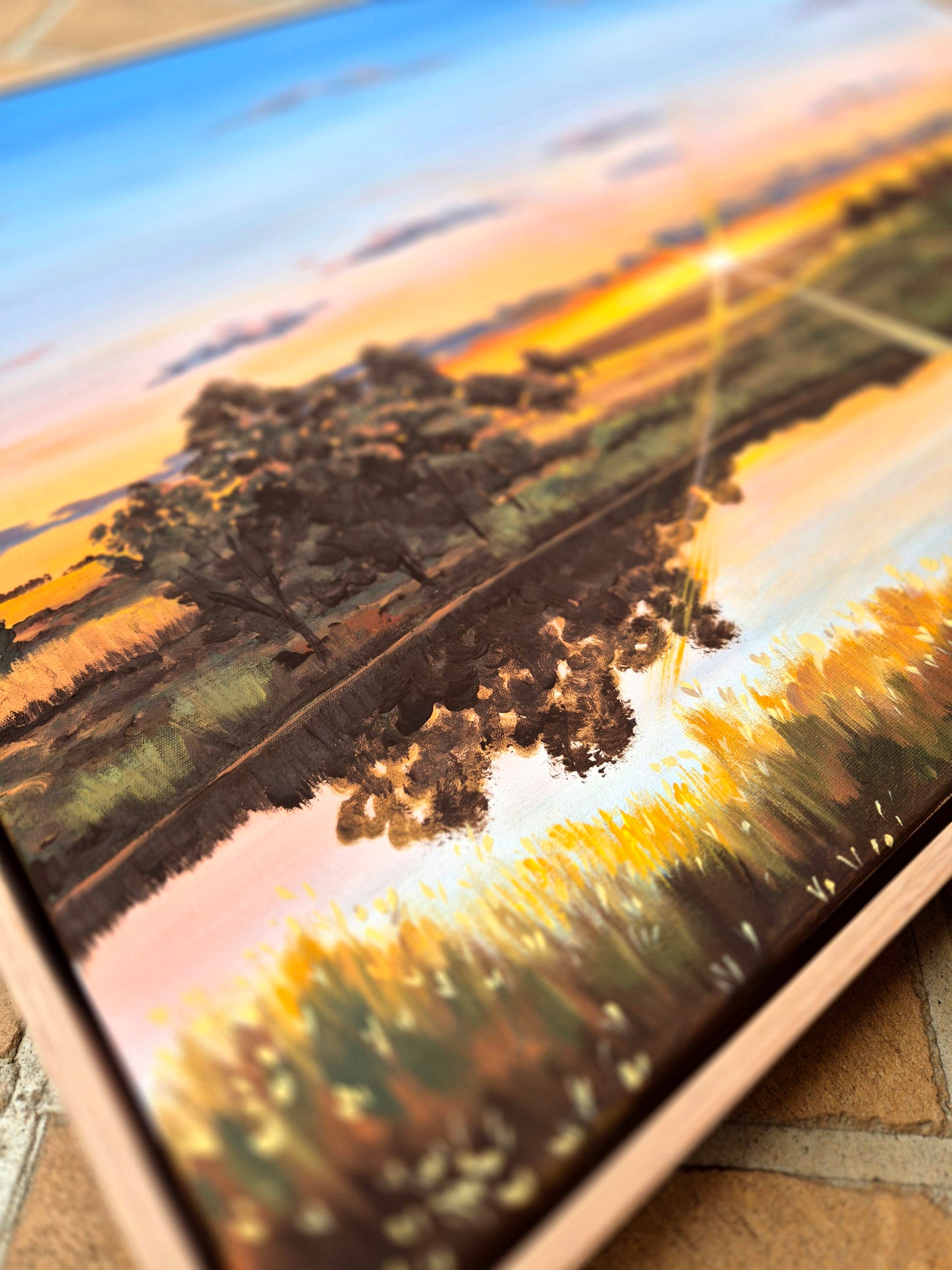 "Drenched in Gold" 79x64cm