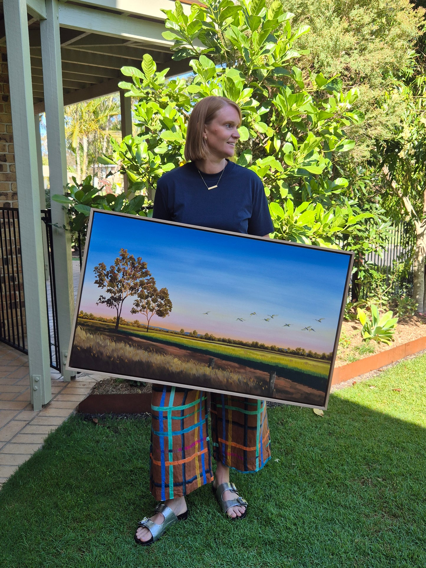 "Sunset over the Wheat" 103x63cm