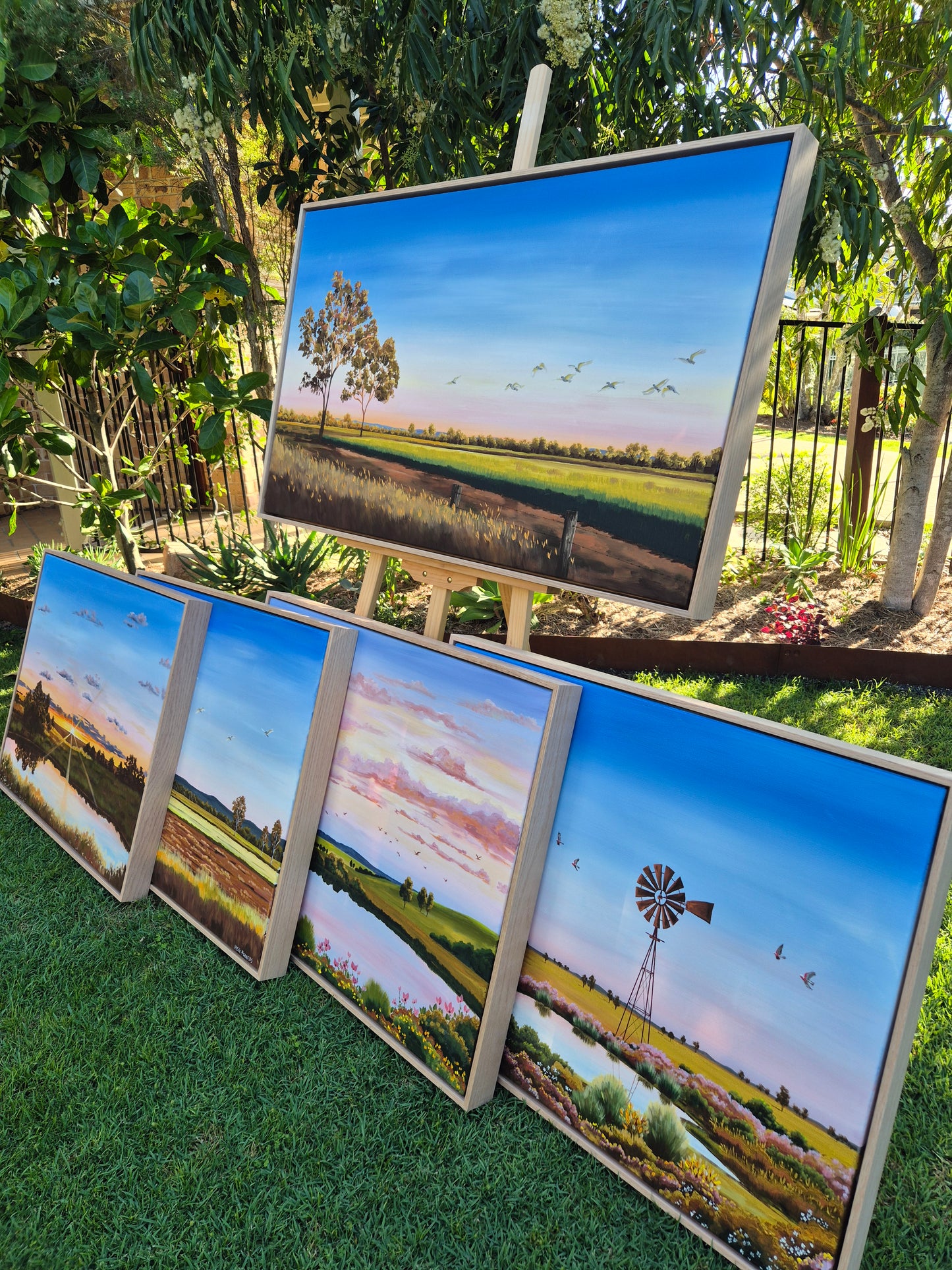 ''Peachy Skies" canvas print