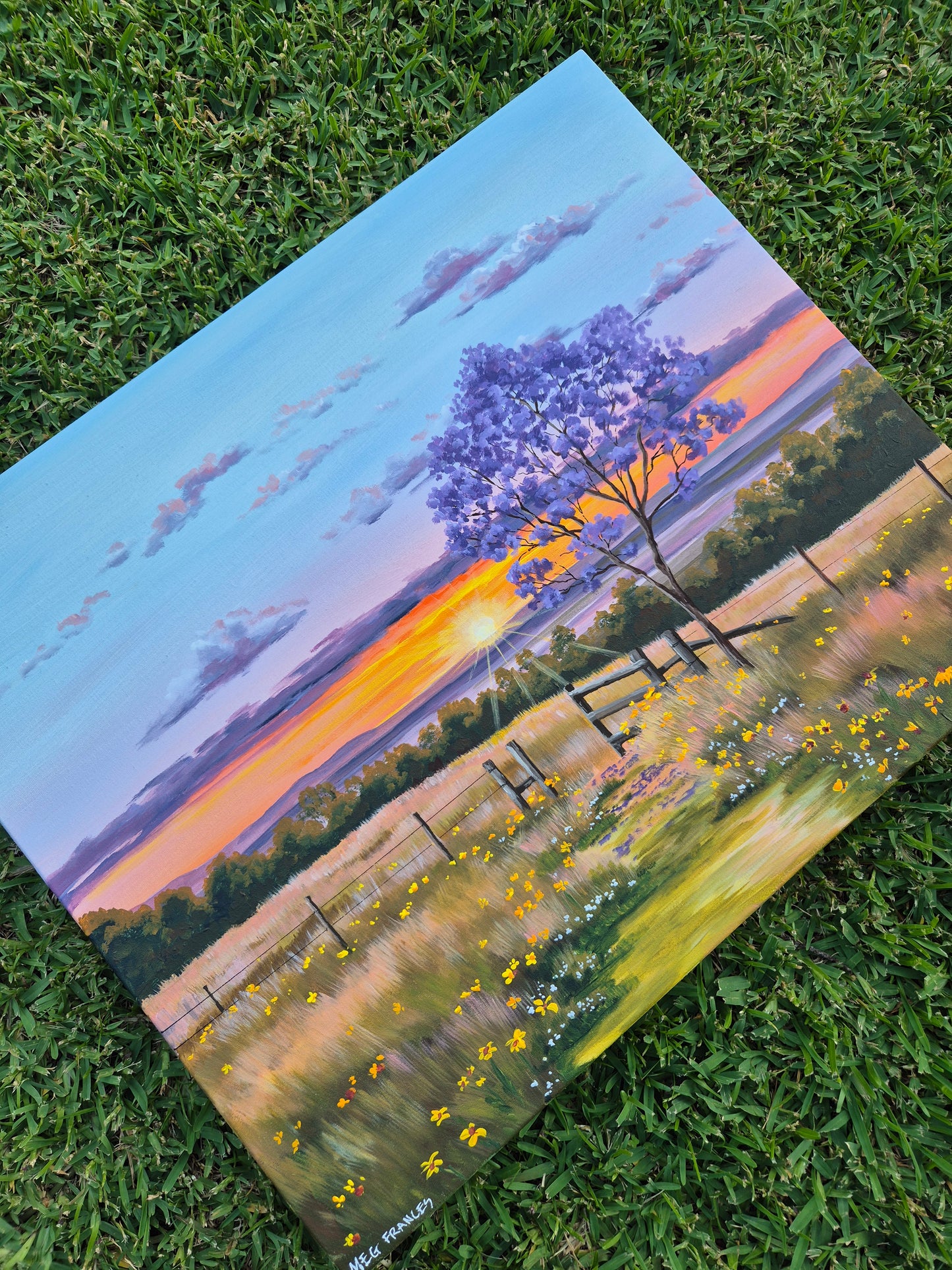 "Kissed by the Sun" 63x53cm