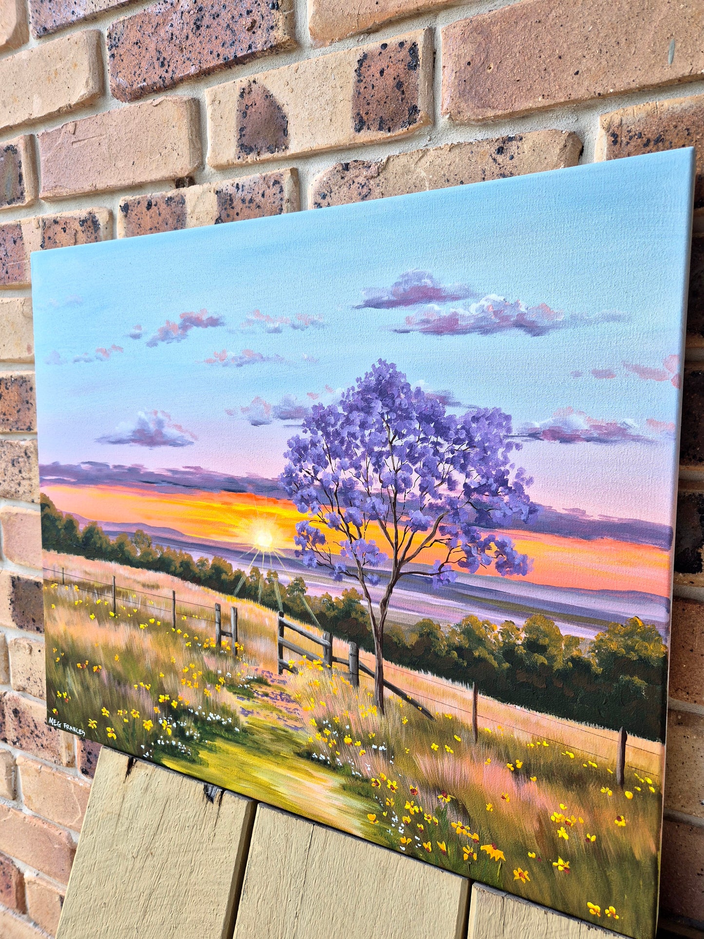 "Kissed by the Sun" 63x53cm