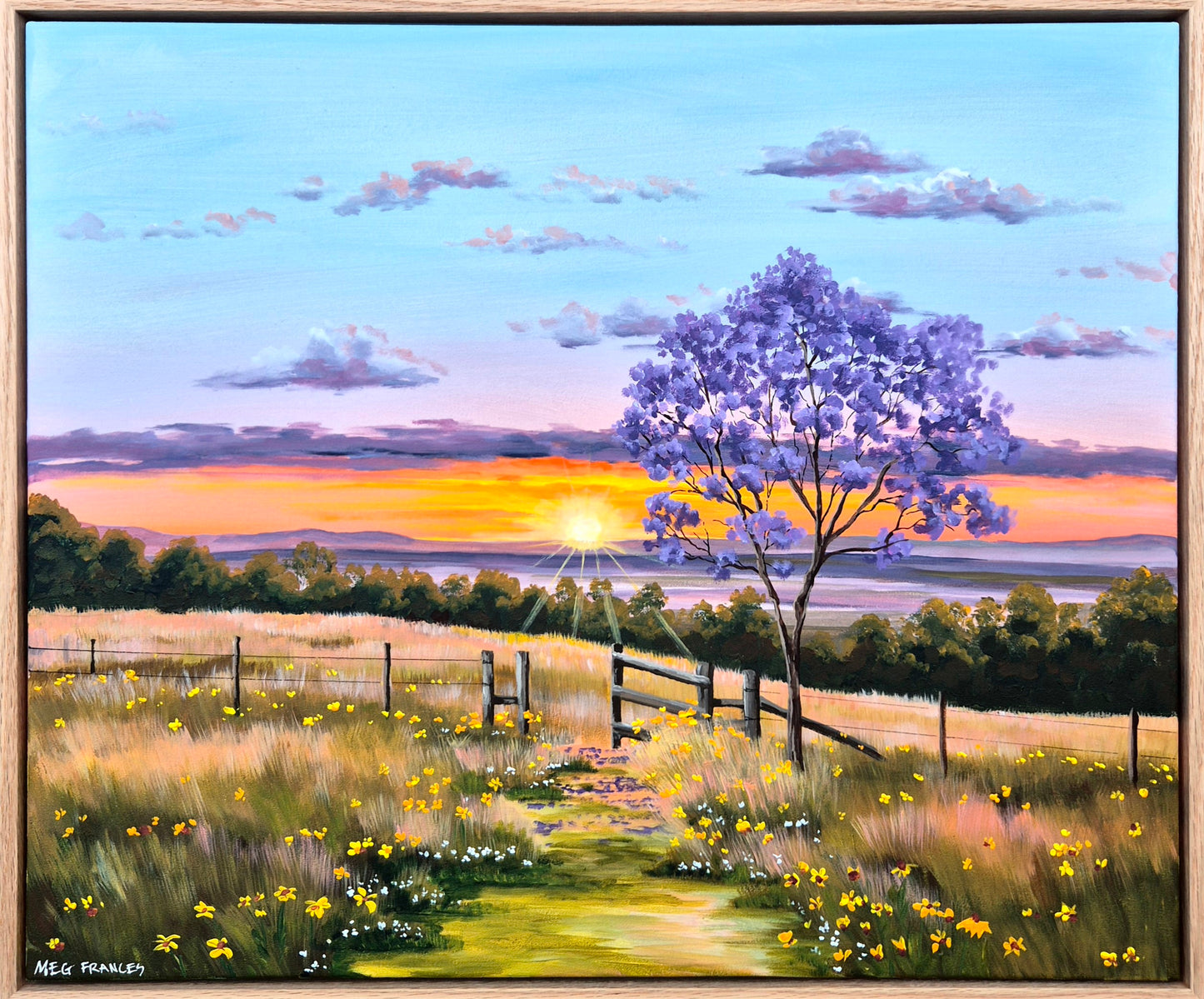 "Kissed by the Sun" 63x53cm