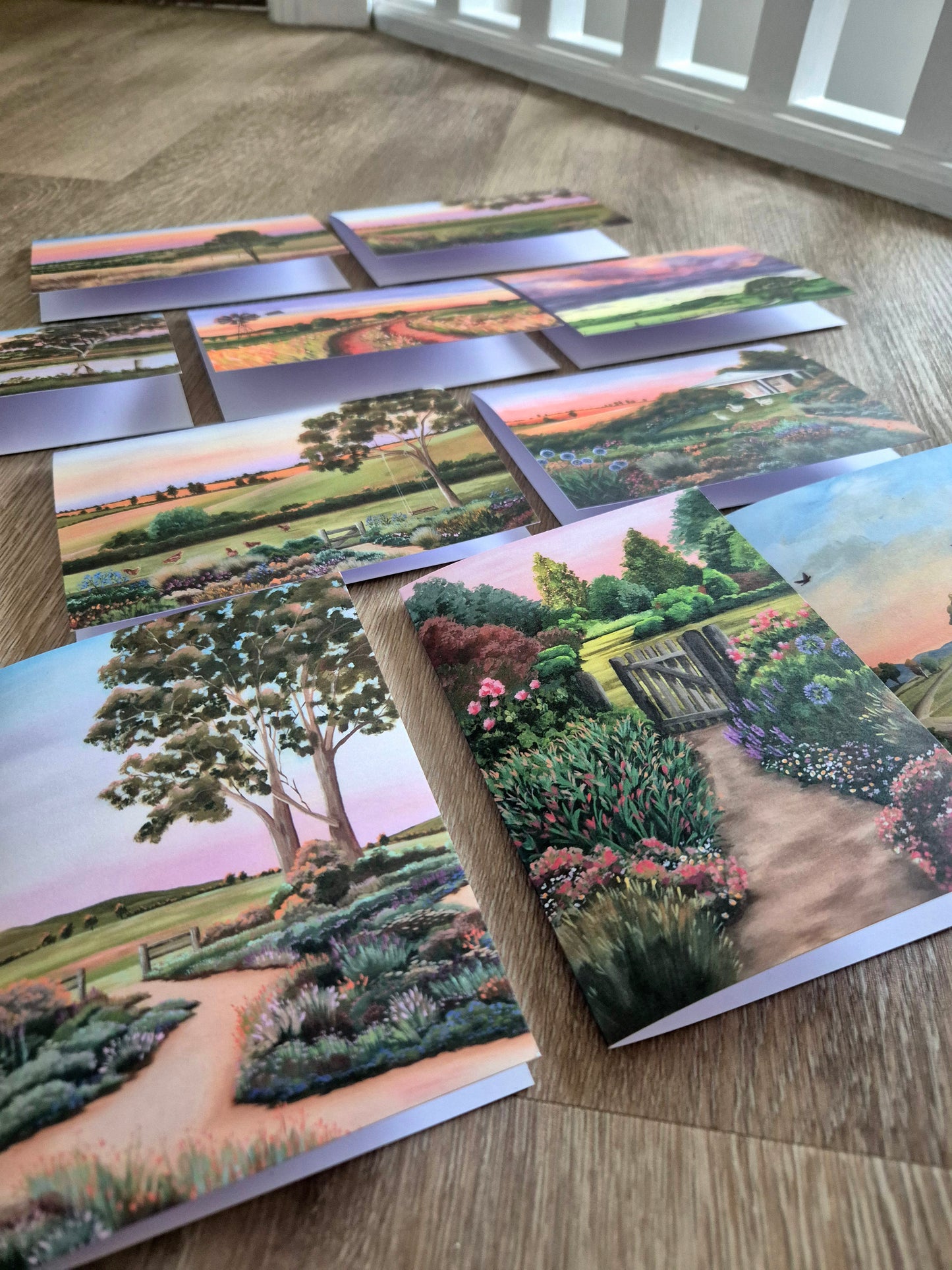 "Country Gardens" card 5x pack