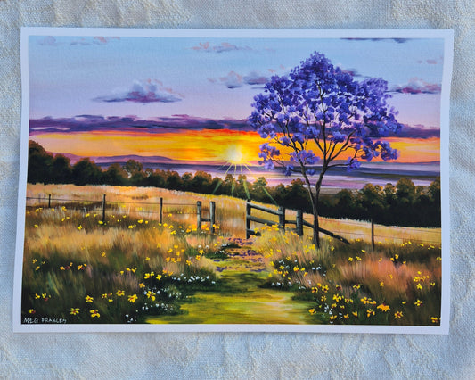 ''Kissed by the Sun" print