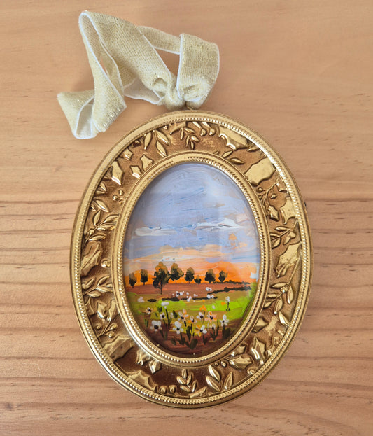 Framed hanging landscape 3