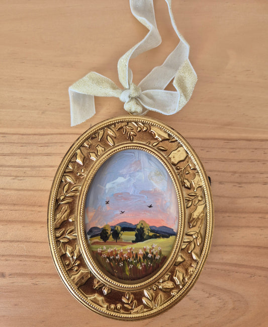 Framed hanging landscape 2