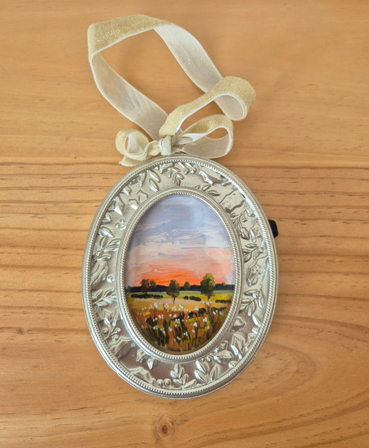 Framed hanging landscape 1