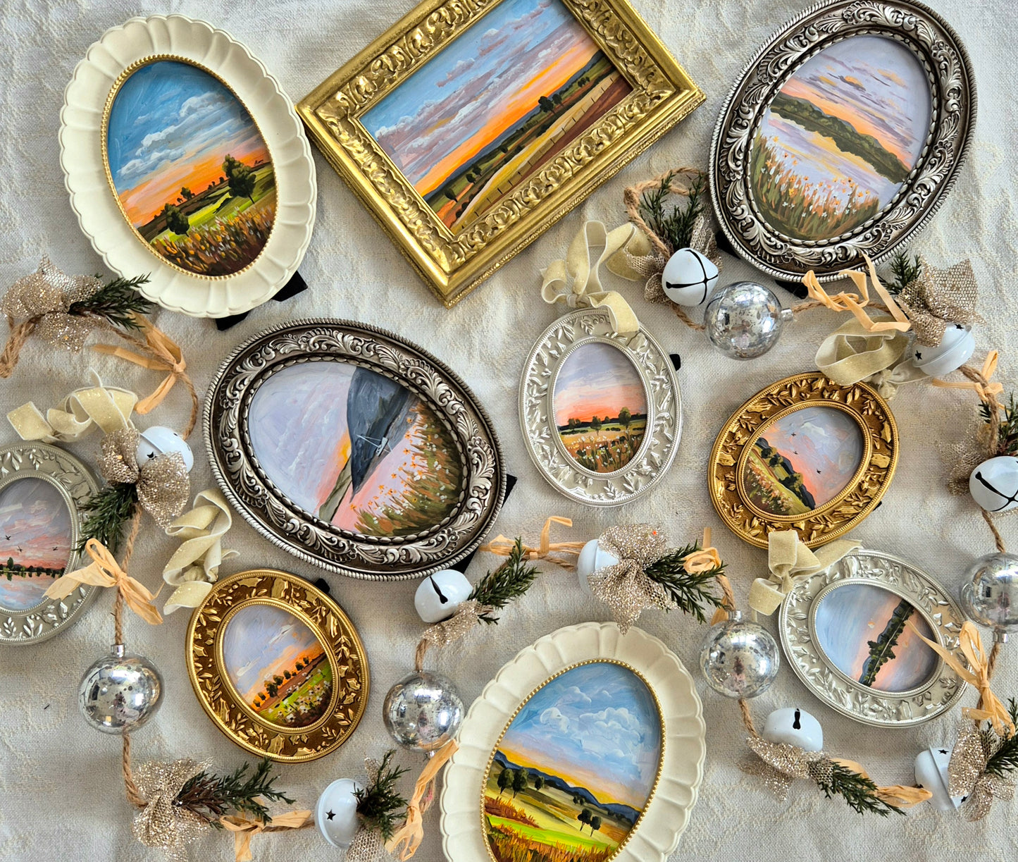 Framed hanging landscape 1