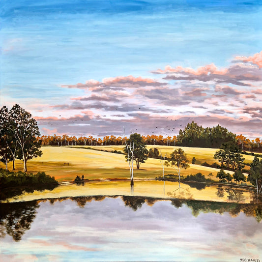 "Afternoon Skies" 120x120cm