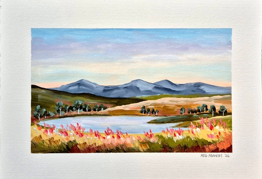 "Love for the Land 1" A3 Original on paper (framed)