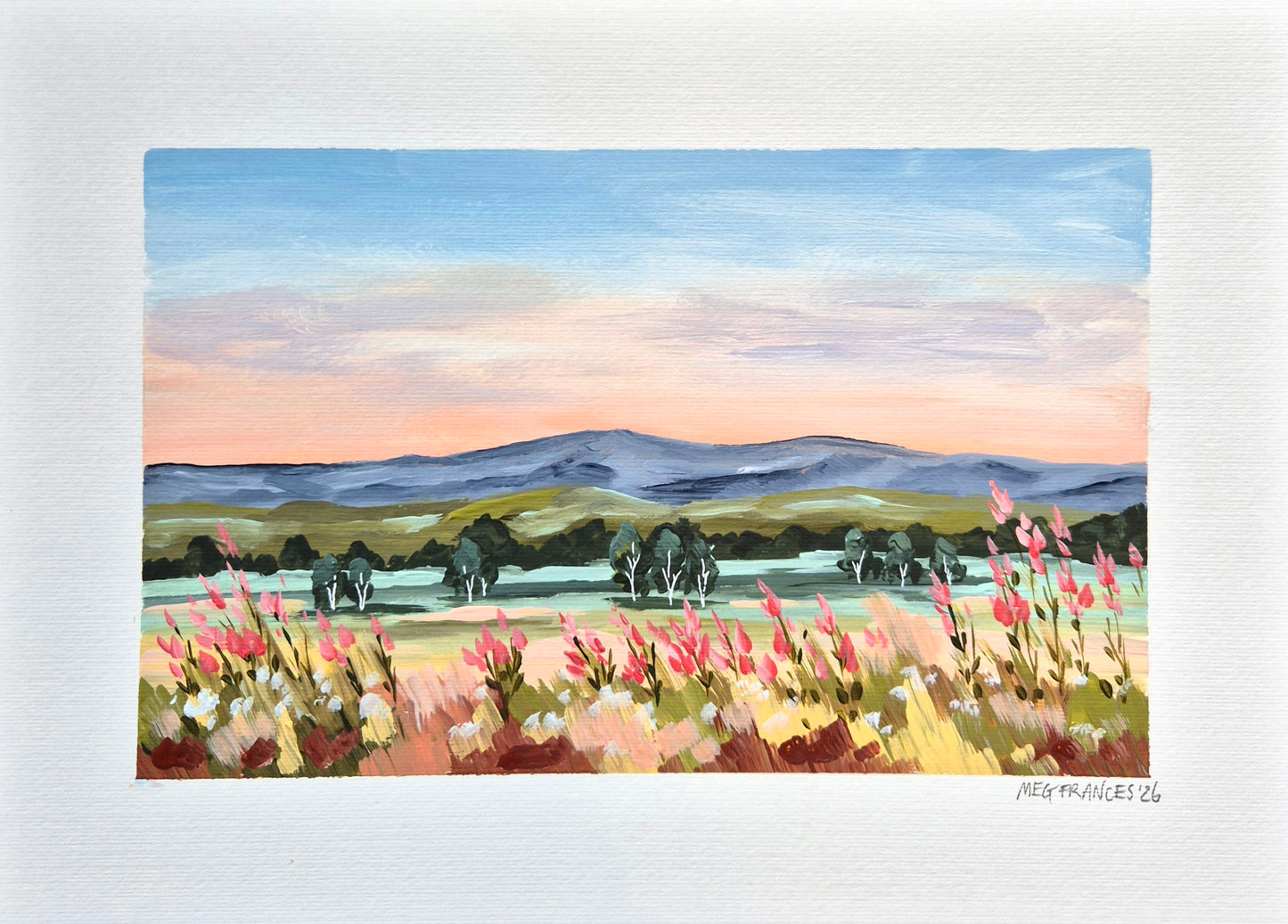 "Love for the Land 2" A3 Original on paper (framed)