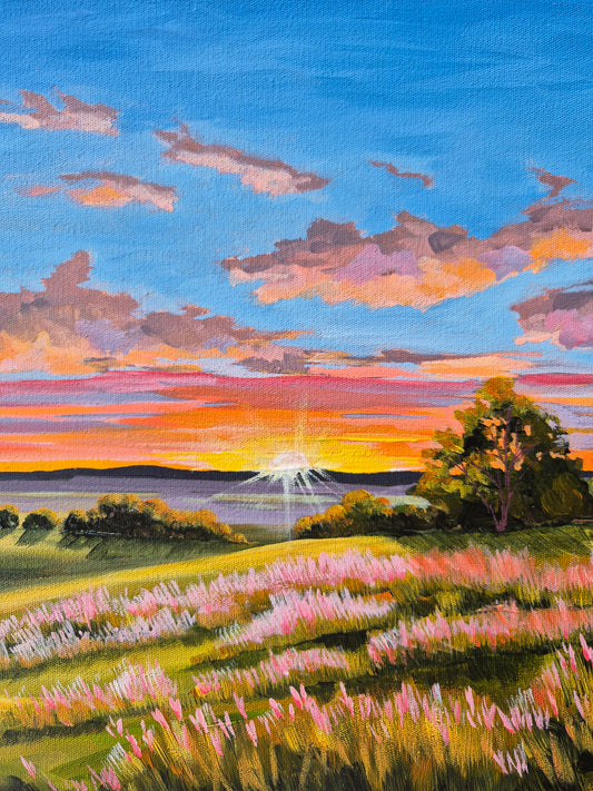 "Buffel Grass in the Breeze" 43x33cm