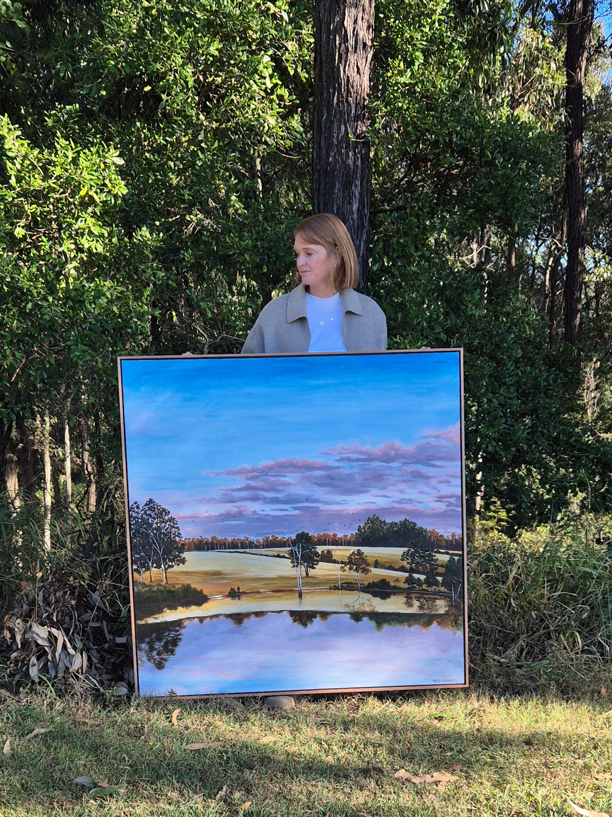 "Afternoon Skies" 120x120cm