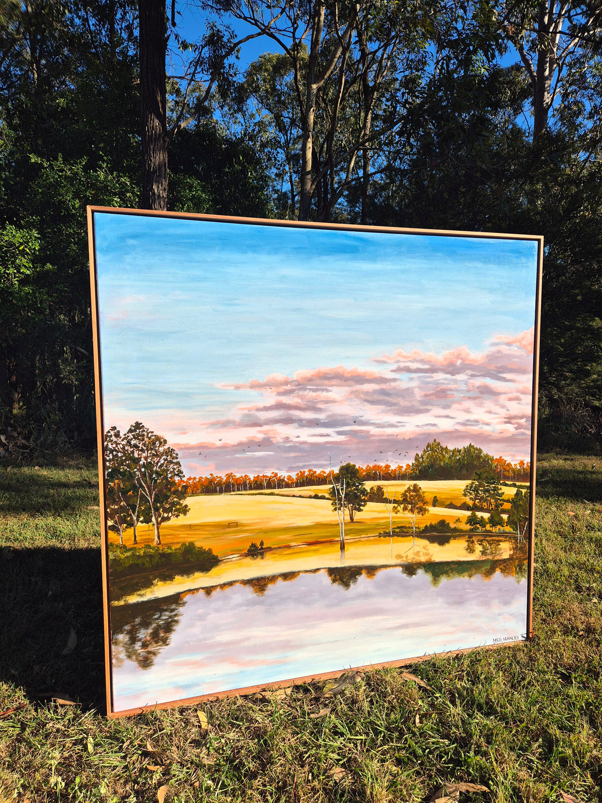 "Afternoon Skies" 120x120cm
