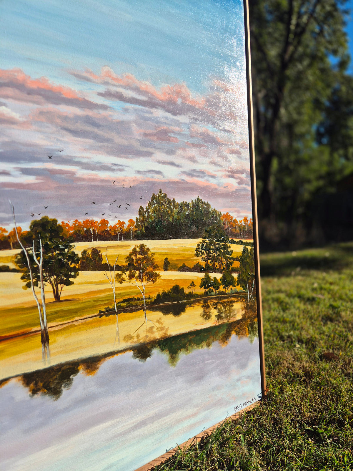 "Afternoon Skies" 120x120cm