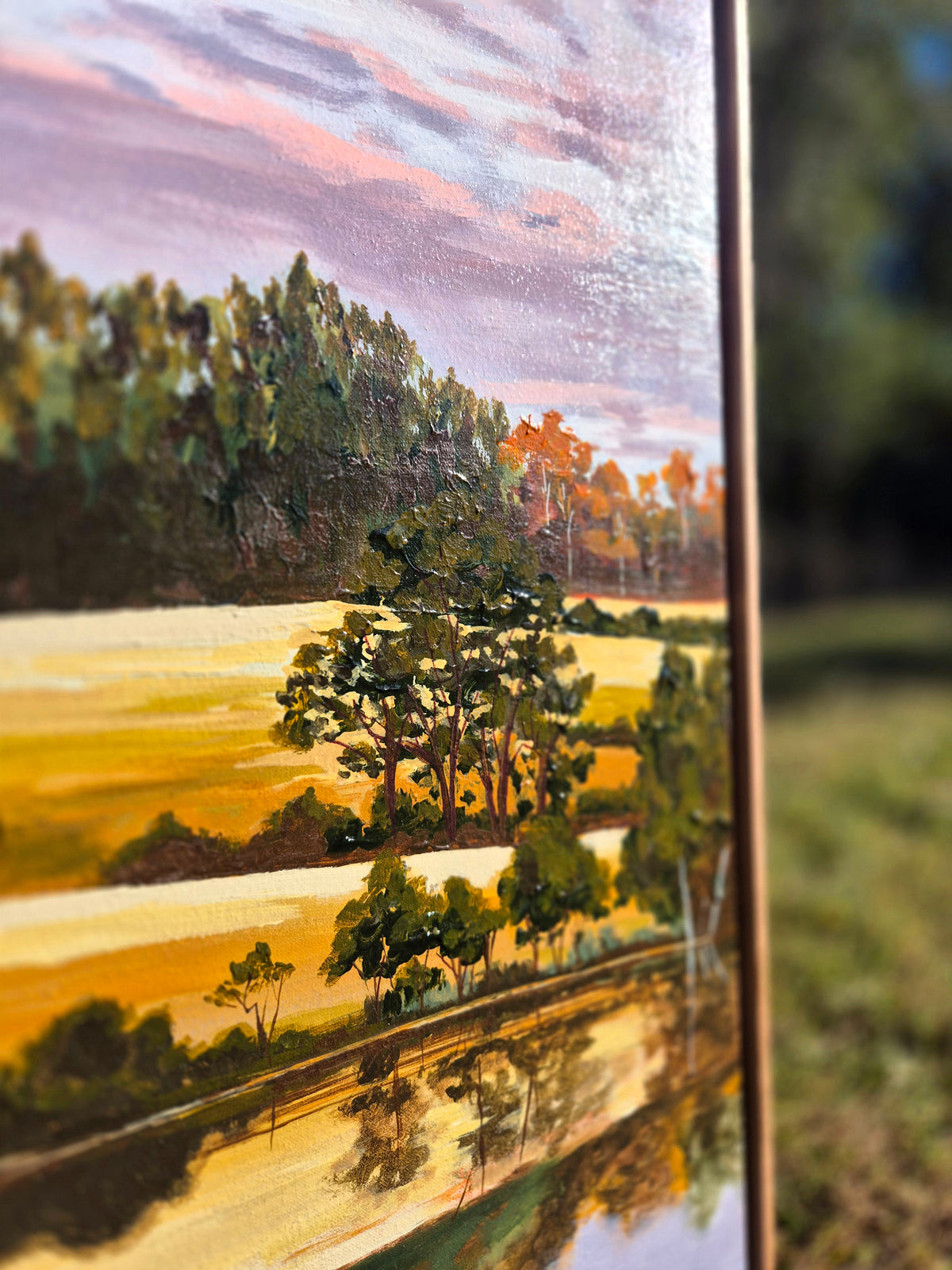 "Afternoon Skies" 120x120cm