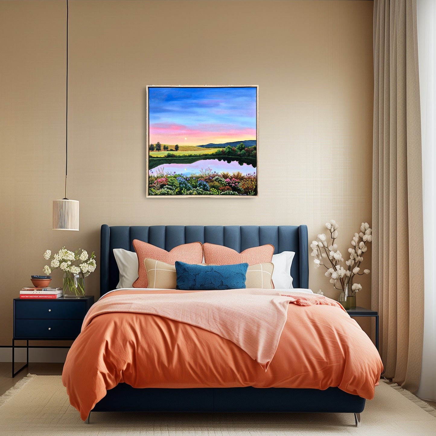 "A Tranquil Evening" 79x79cm